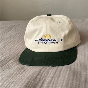 Malbon Trophy Cream and Green Cap